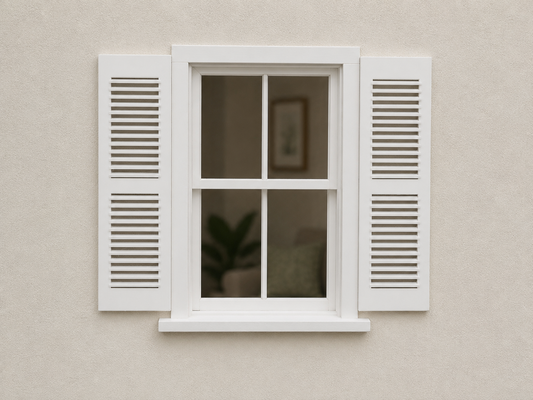 1:12 Scale Dolls House Miniature – Pair of Window Shutters