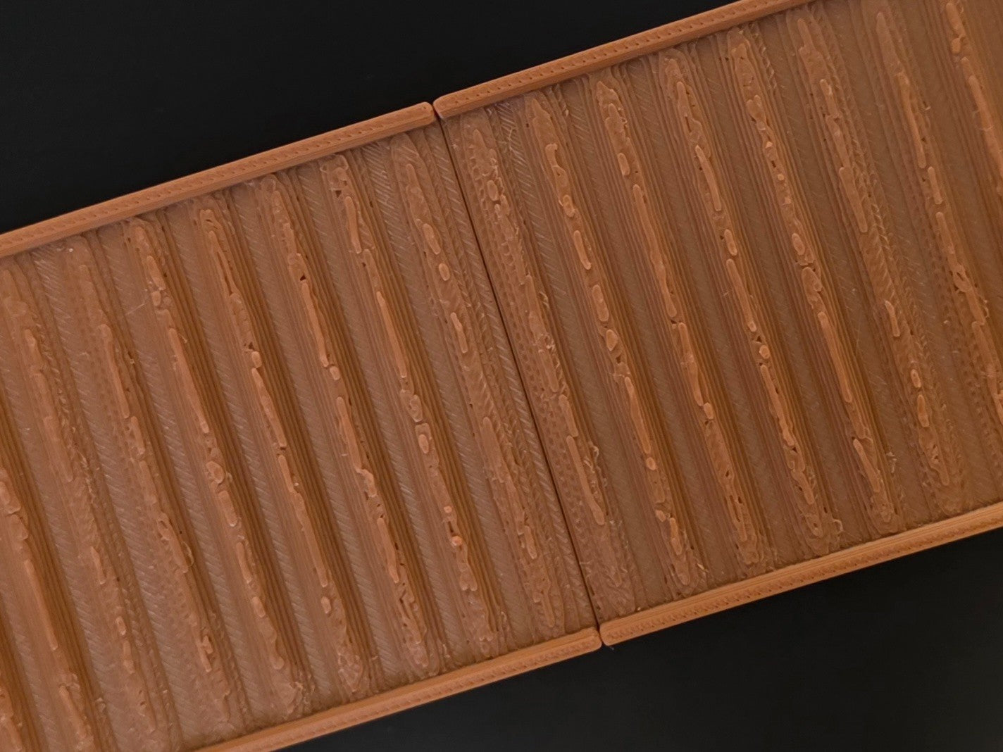 1:12 Scale Dolls House Miniature Wall Panel – Brown Wood Look Panels (2 Pack)