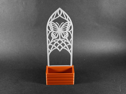 1:12 Scale Dolls House Miniature – Pot Planter with Trellis Design #3