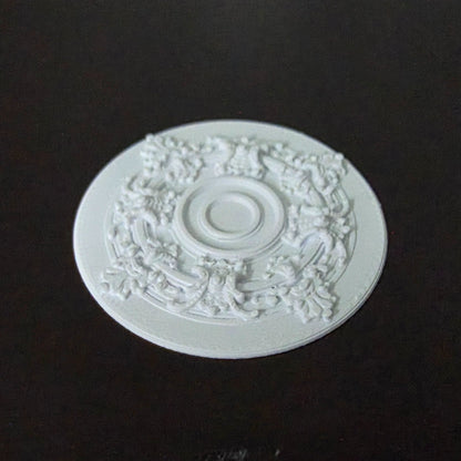 1:12 Scale Dolls House Miniature – Ceiling Rose (40mm) – High Detail & Drillable