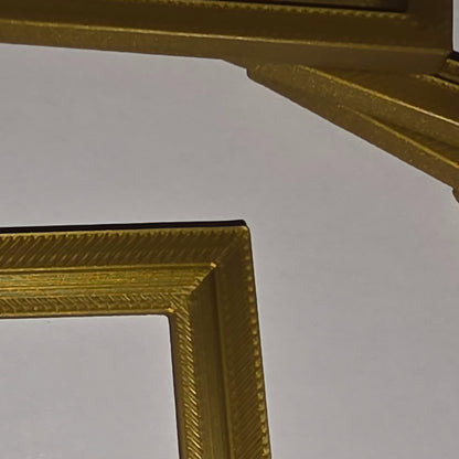 1:12 Scale Dolls House Miniature Modern Picture Frames - 5 Pack - 58 x 75mm