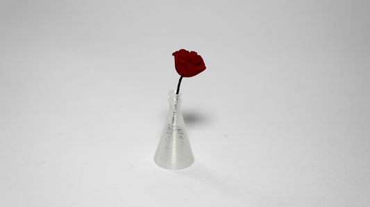 1:12 Scale Dolls House Miniature – Rose Stem in Vase