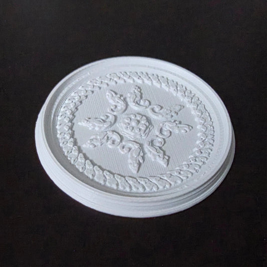 1:12 Scale Dolls House Miniature – Ceiling Rose (40mm) – High Detail #6