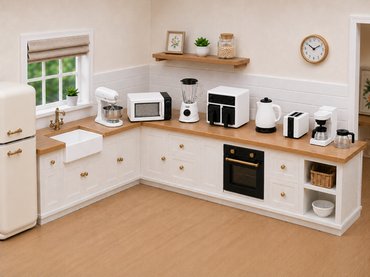 1:12 Scale Dolls House Miniature – Kettle (White Tefal Inspired)