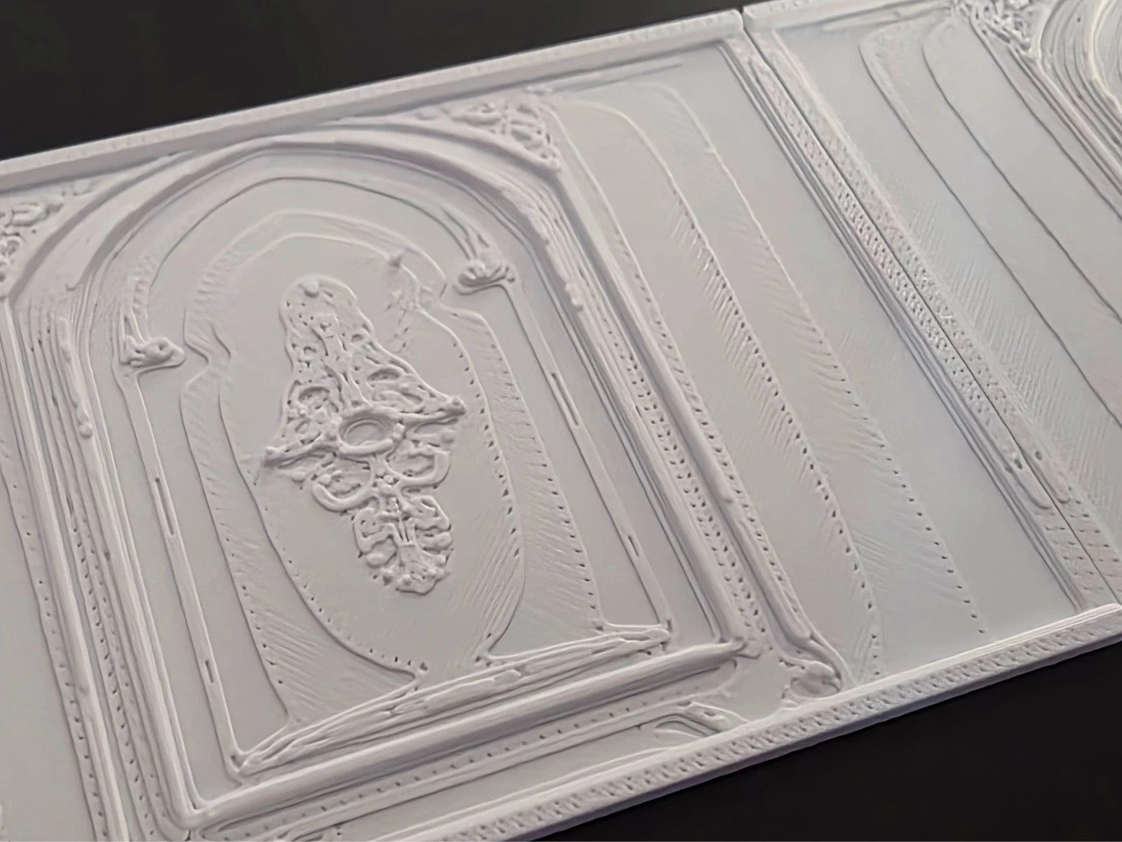 1:12 Scale Dolls House Miniature Wall Panel – Wall Panelling Panels (2 Pack) #4