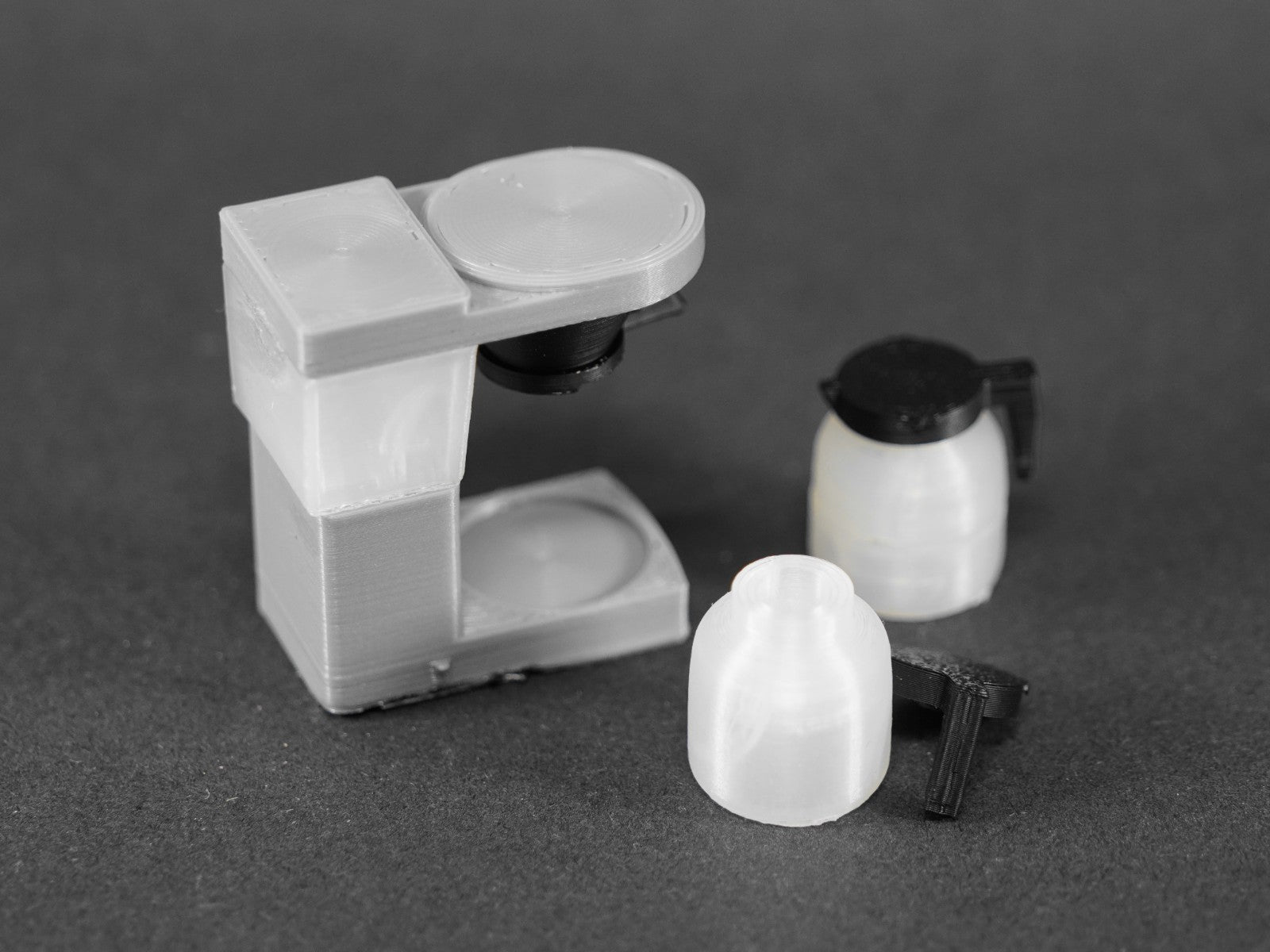 1:12 Scale Dolls House Miniature – Filter Coffee Machine (White Tefal Inspired)
