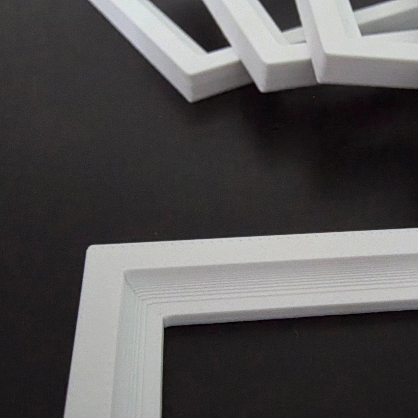 1:12 Scale Dolls House Miniature Modern Picture Frames - 5 Pack - 58 x 75mm