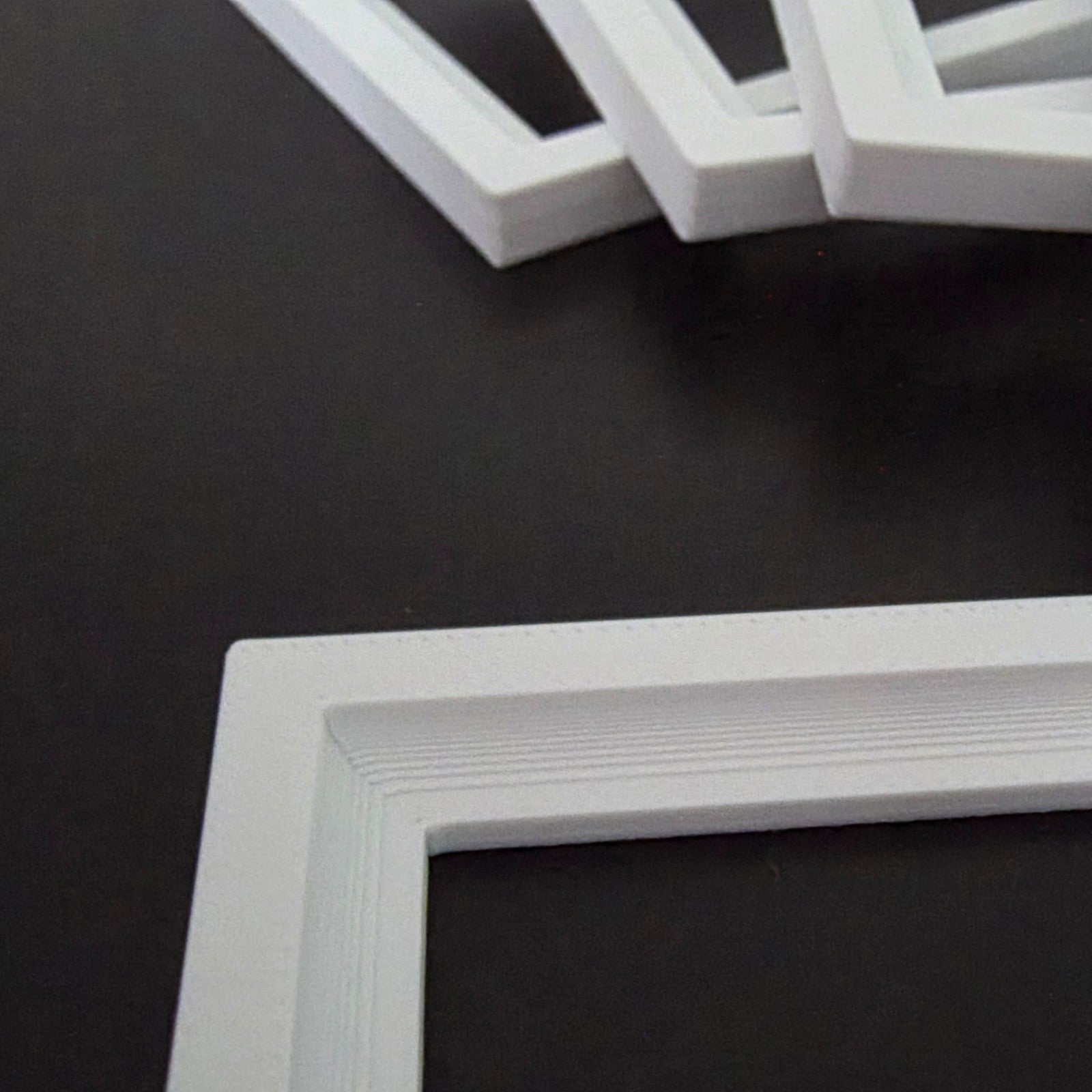 1:12 Scale Dolls House Miniature Modern Picture Frames - 5 Pack - 58 x 75mm