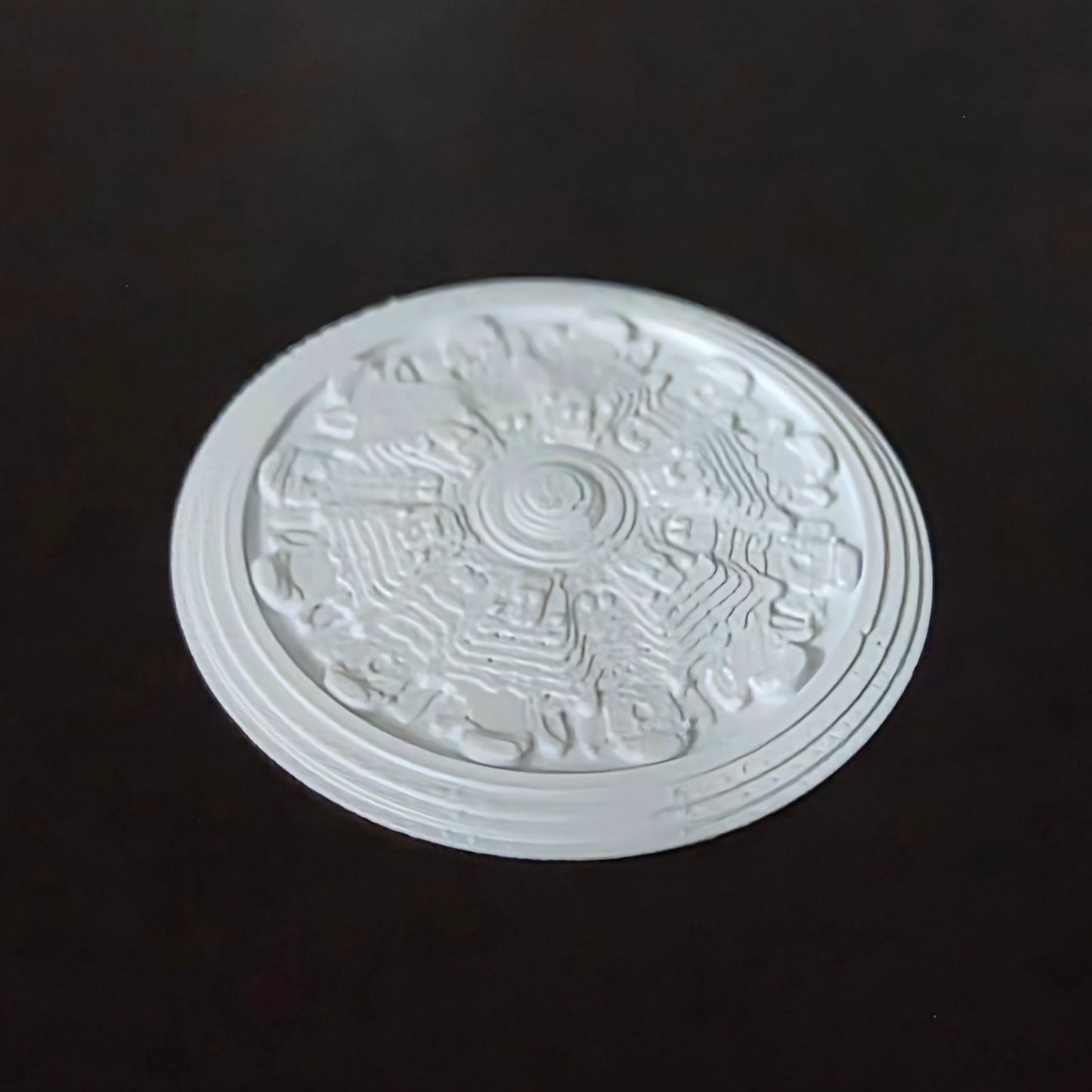 1:12 Scale Dolls House Miniature – Ceiling Rose (40mm) – High Detail & Drillable