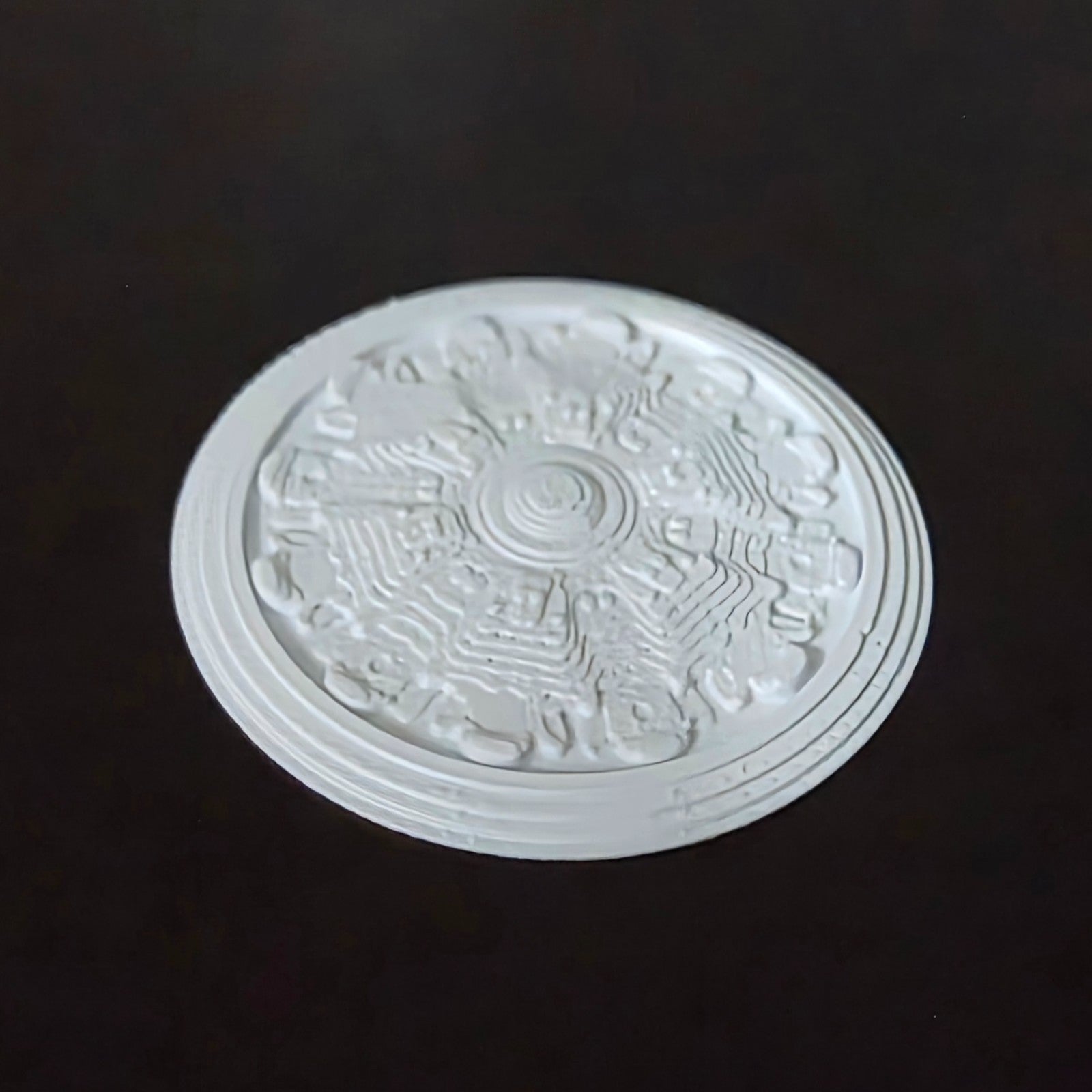 1:12 Scale Dolls House Miniature – Ceiling Rose (40mm) – High Detail & Drillable