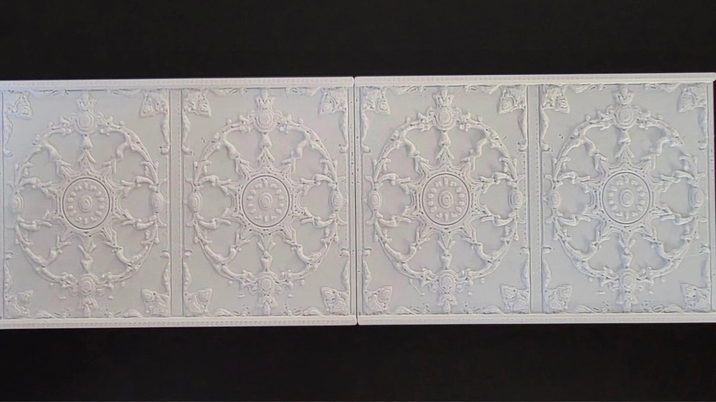 1:12 Scale Dolls House Miniature Wall Panel – Wall Panelling Panels (2 Pack) #7