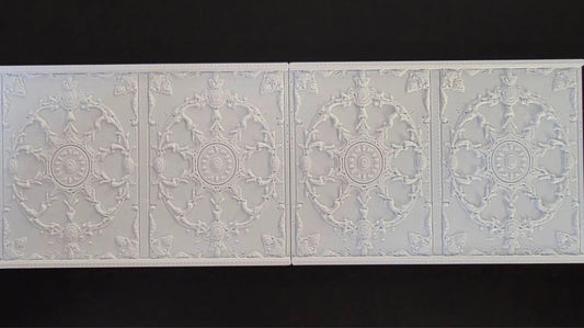1:12 Scale Dolls House Miniature Wall Panel – Wall Panelling Panels (2 Pack) #7