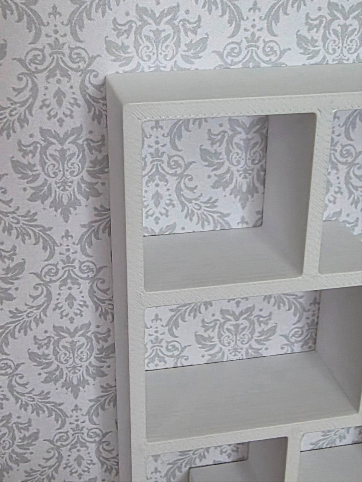 1:12 Scale Dolls House Miniature – IKEA-Inspired Modern Shelving Unit