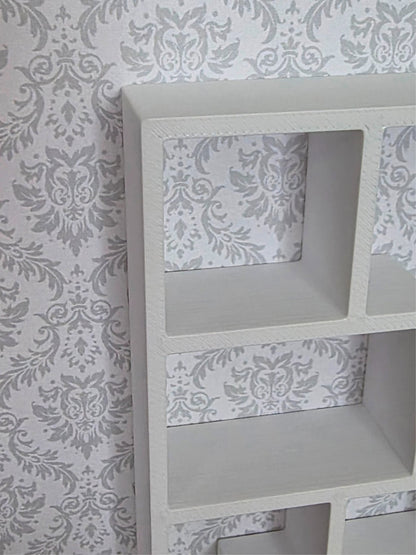 1:12 Scale Dolls House Miniature – IKEA-Inspired Modern Shelving Unit