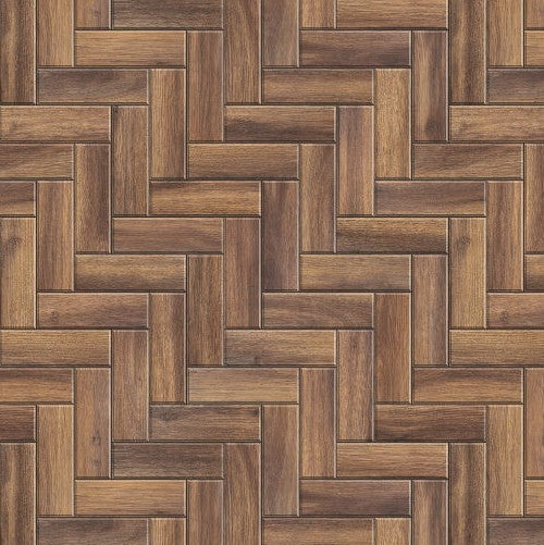 1:12 Scale Dolls House Miniature – Dark Wood Herringbone Flooring Sheets x2