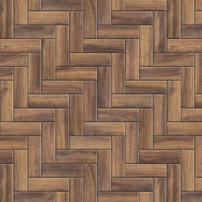 1:12 Scale Dolls House Miniature – Dark Wood Herringbone Flooring Sheets x2