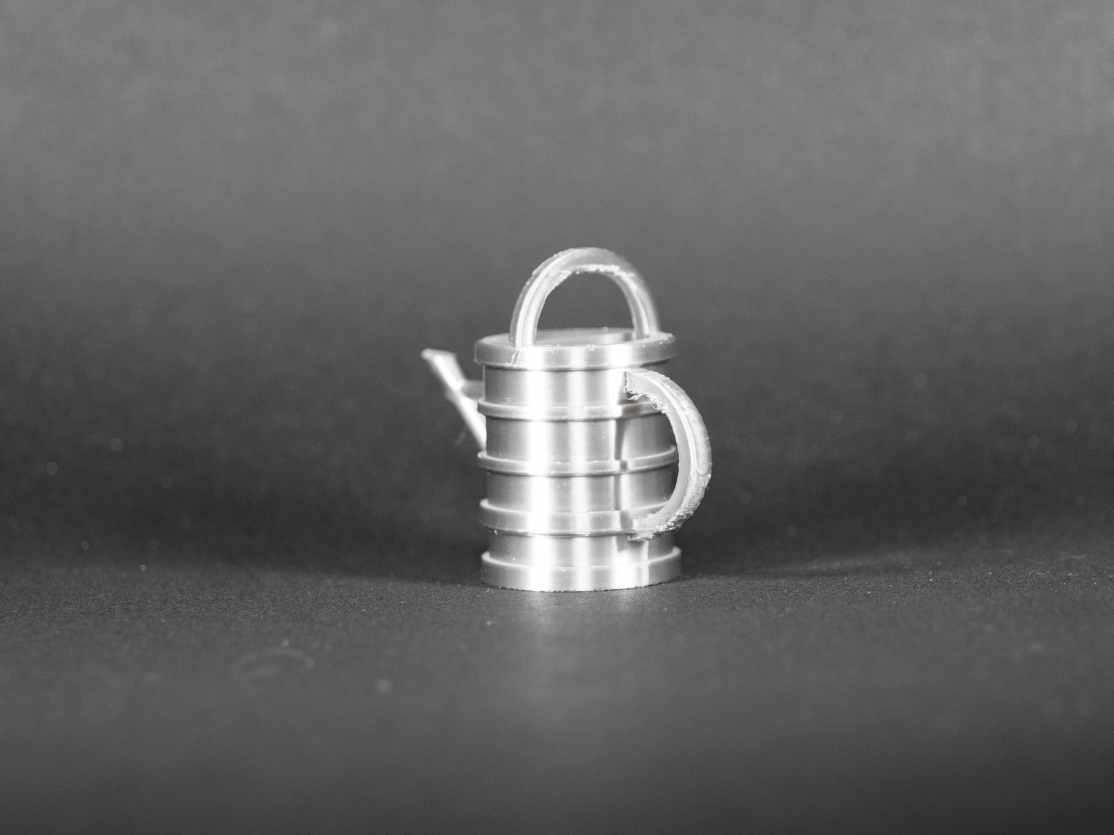 1:12 Scale Dolls House Miniature – Silver Watering Can with Handle