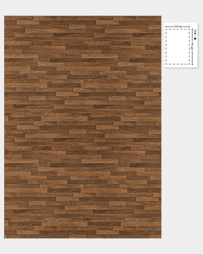 1:12 Scale Dolls House Miniature – Classic Oak Plank Flooring Sheets x2