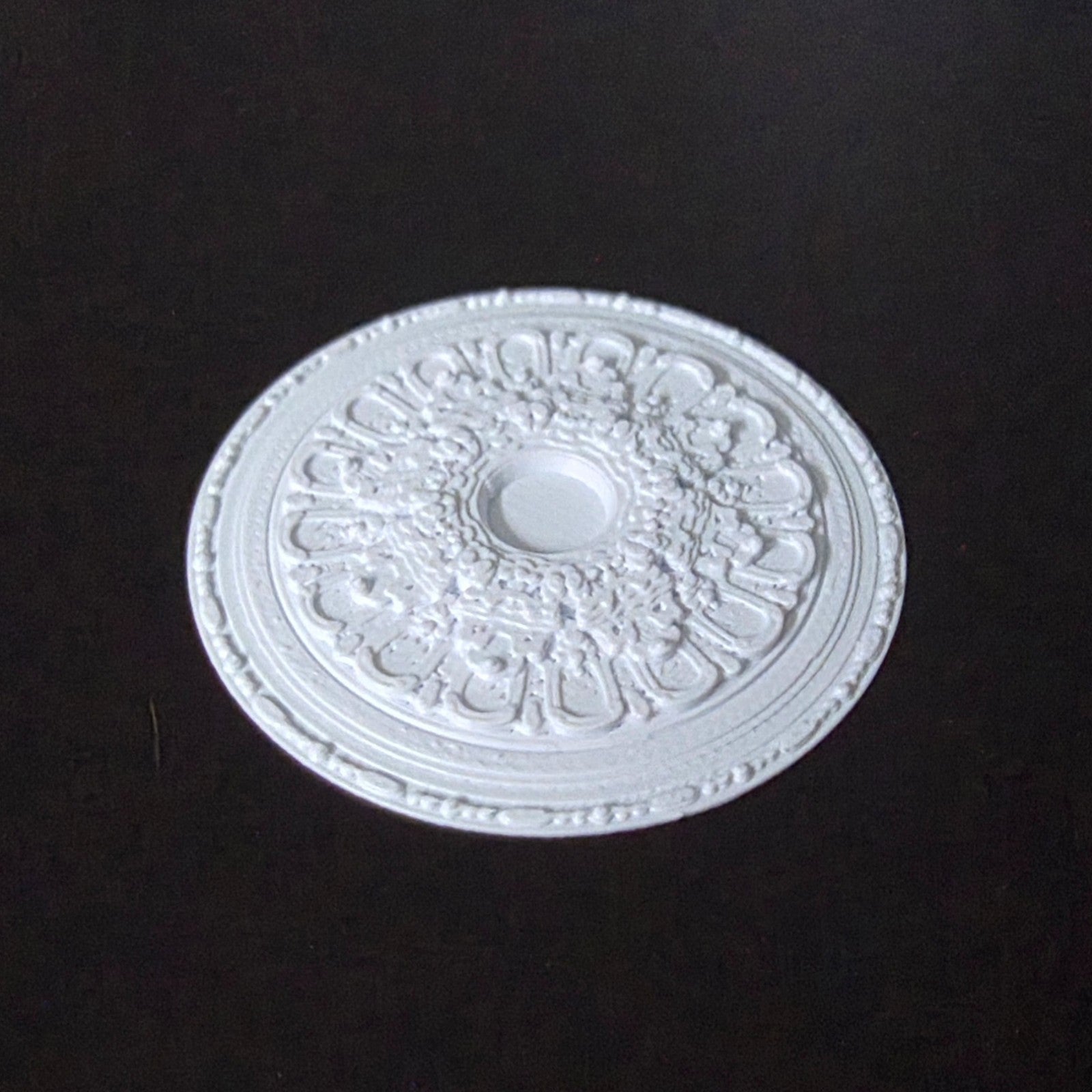 1:12 Scale Dolls House Miniature – Ceiling Rose (40mm) – High Detail & Drillable
