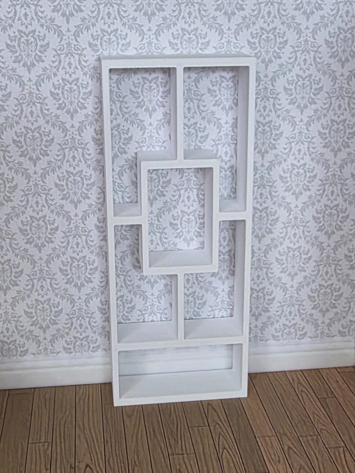 1:12 Scale Dolls House Miniature – IKEA-Inspired Modern Shelving Unit