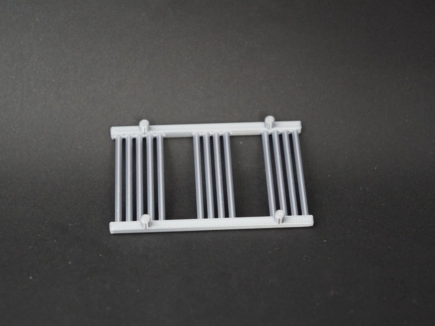 1:12 Scale Dolls House Miniature – Modern Silver Bathroom Towel Rail