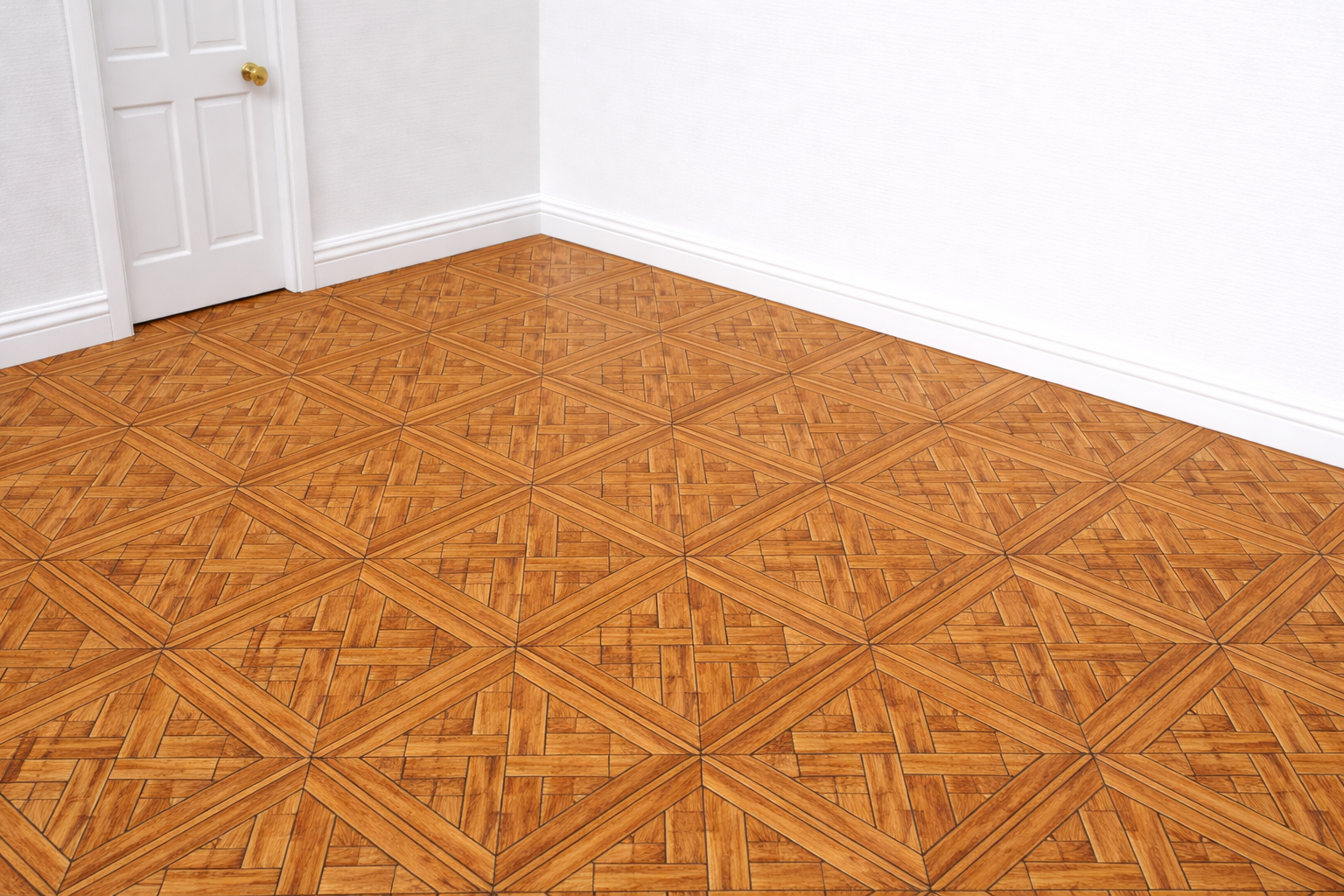 1:12 Scale Dolls House Miniature – Wooden Geometric Parquet Flooring Sheets x2