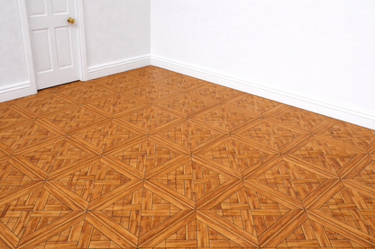 1:12 Scale Dolls House Miniature – Wooden Geometric Parquet Flooring Sheets x2