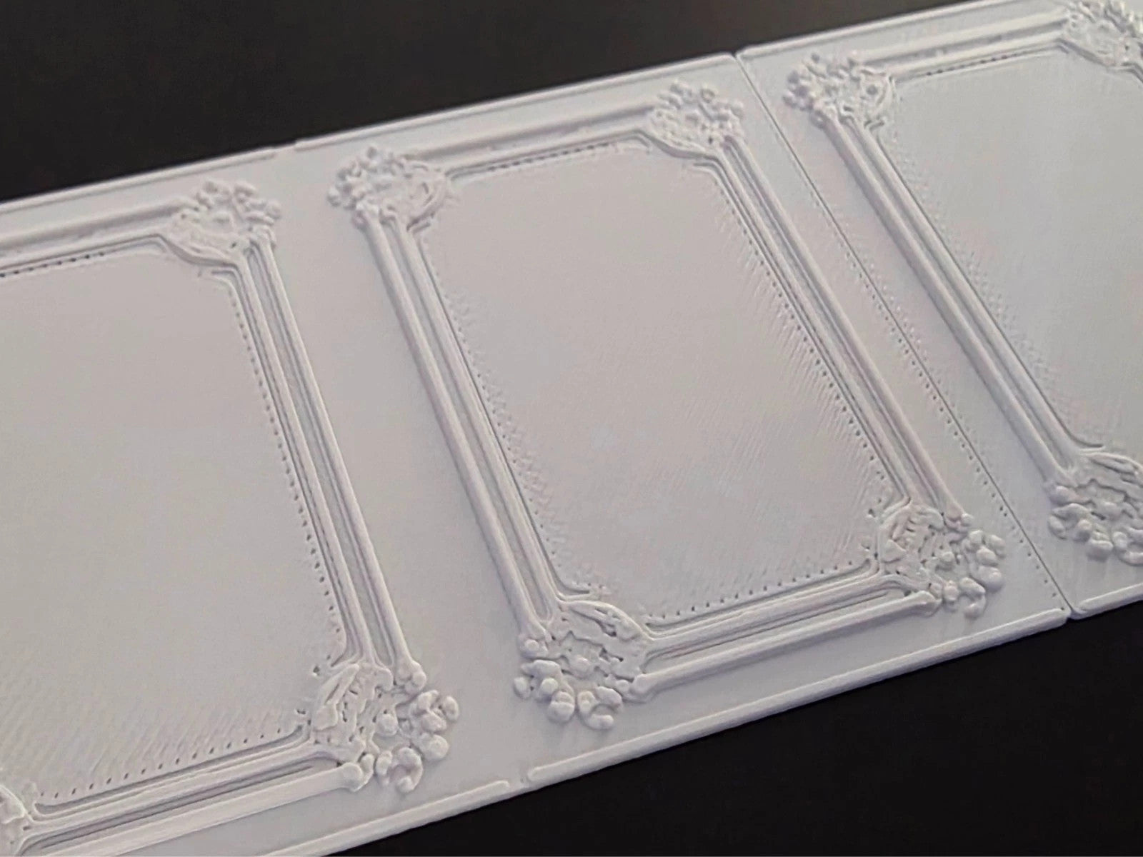 1:12 Scale Dolls House Miniature Wall Panel – Wall Panelling Panels (2 Pack) #8