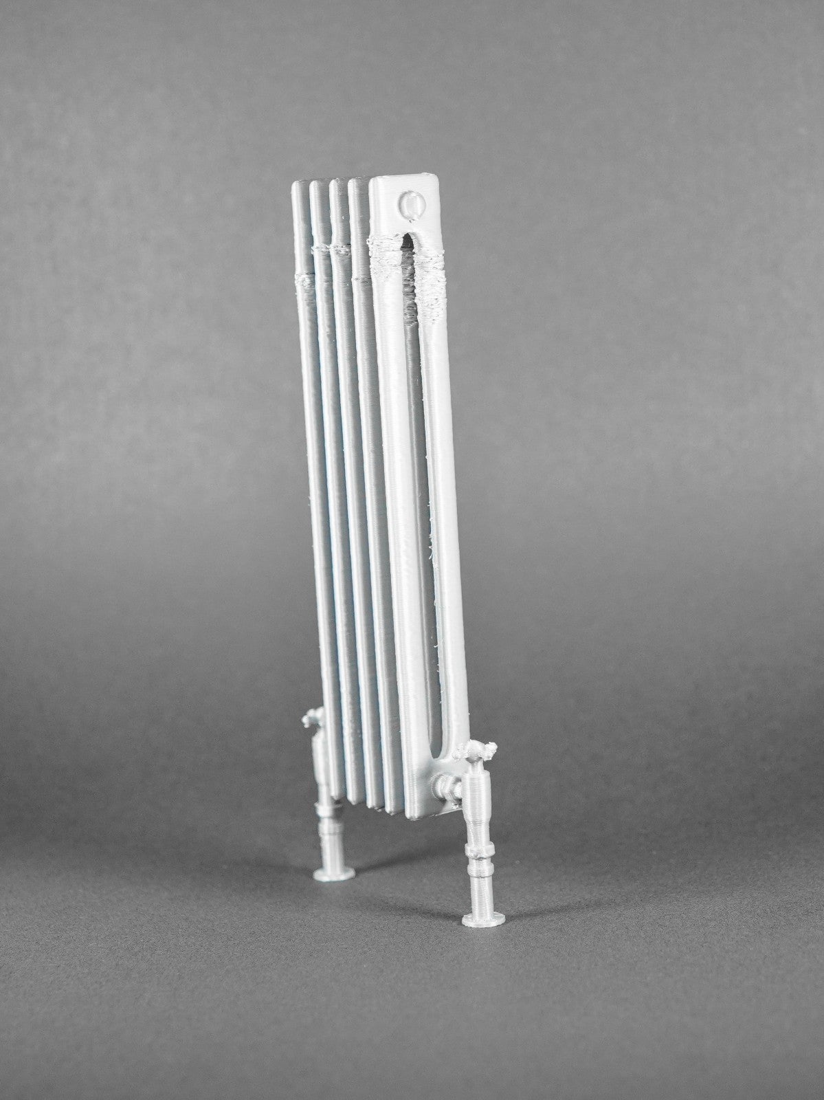 1:12 Scale Dolls House Miniature – Silver Heating Radiator Tall