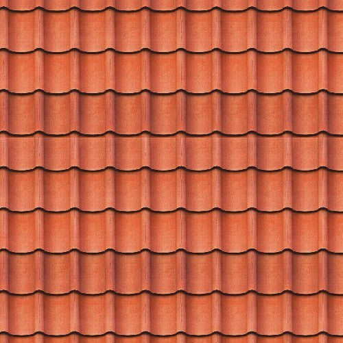 1:12 Scale Dolls House Miniature – Terracotta Roof Tiles/Roofing Sheets x2