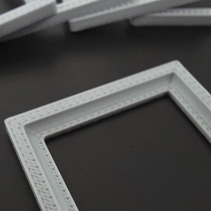 1:12 Scale Dolls House Miniature Modern Picture Frames - 5 Pack - 29mm x 37.5mm