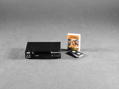 1:12 Scale Dolls House Miniature – VCR Video Tape Recorder with VHS