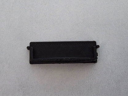 1:12 Scale Dolls House Miniature – Black Door Letterbox (Non-Opening)