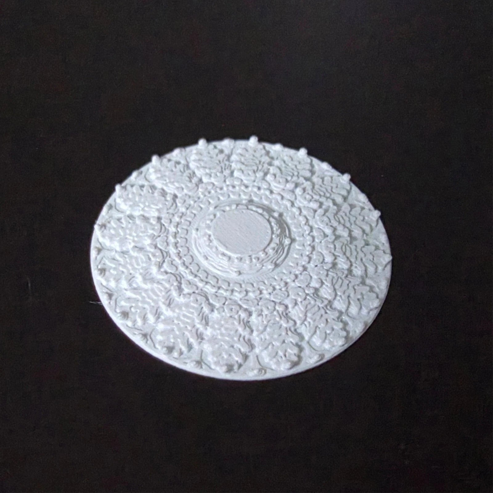 1:12 Scale Dolls House Miniature – Ceiling Rose (40mm) – High Detail #4