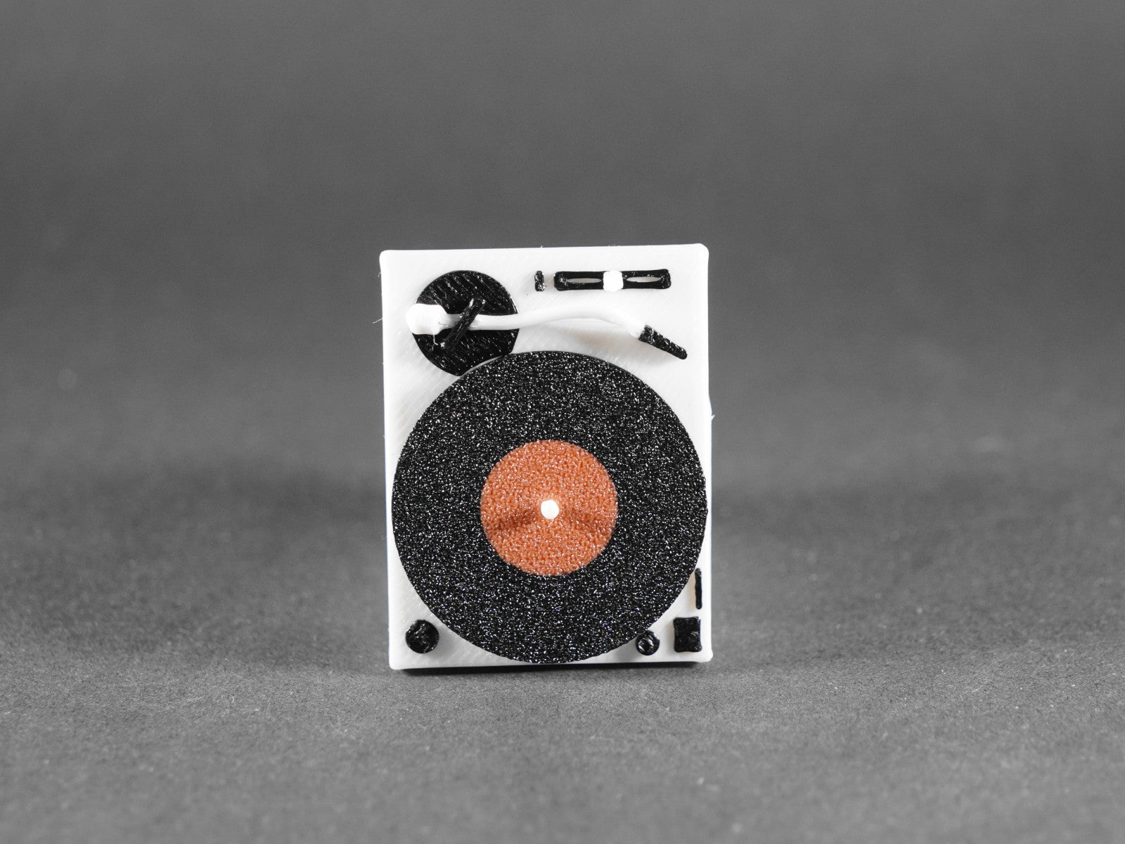 1:12 Scale Dolls House Miniature – Record Player with Vinyl Records