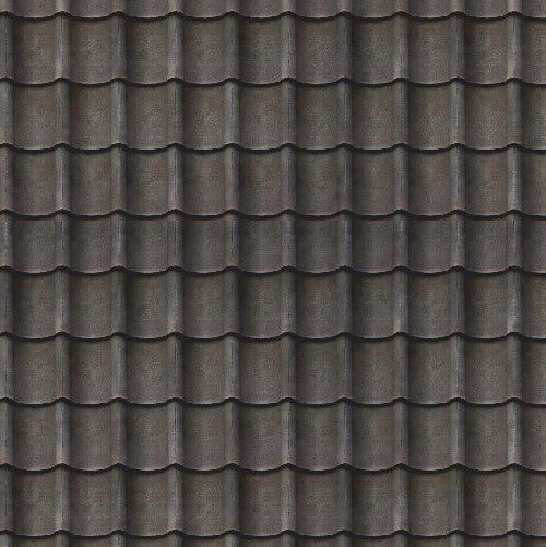 1:12 Scale Dolls House Miniature – Grey Slate Roof Tiles/Roofing Sheets x2