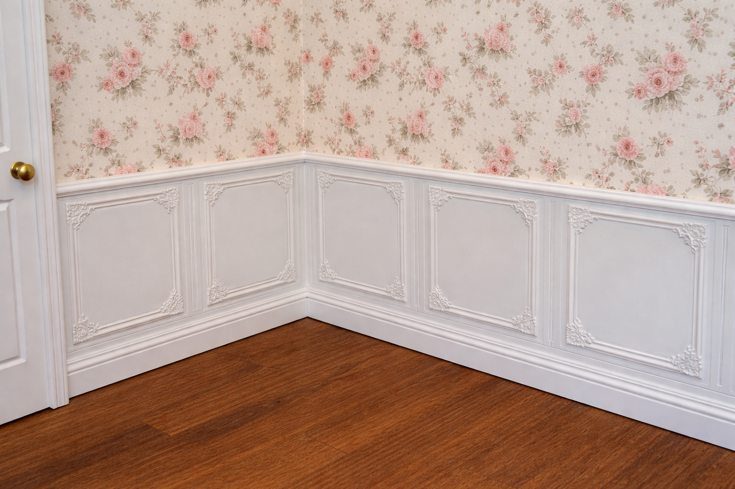 1:12 Scale Dolls House Miniature Wall Panel – Wall Panelling Panels (Pack of 2)