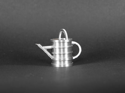 1:12 Scale Dolls House Miniature – Silver Watering Can with Handle