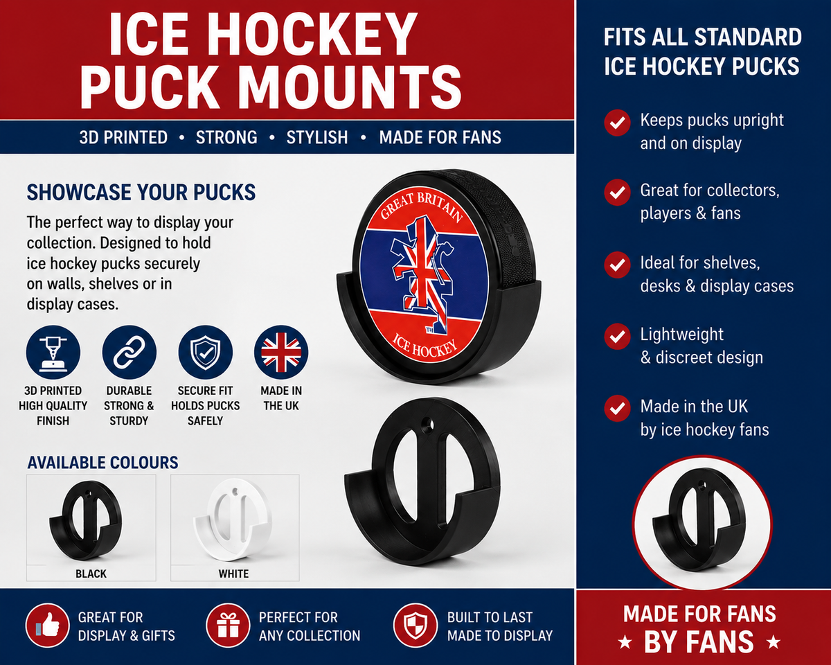 Ice Hockey Puck Mount / Hanger / Wall Bracket