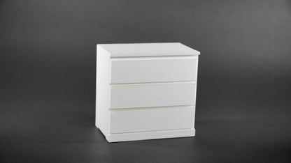 1:12 Scale Dolls House Miniature – IKEA-Inspired Chest of Drawers / Storage Unit