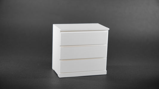1:12 Scale Dolls House Miniature – IKEA-Inspired Chest of Drawers / Storage Unit