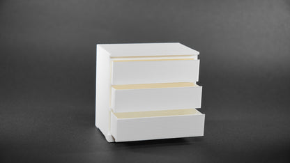 1:12 Scale Dolls House Miniature – IKEA-Inspired Chest of Drawers / Storage Unit