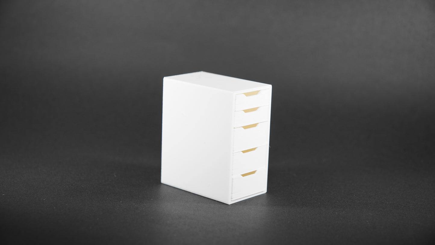 1:12 Scale Dolls House Miniature - IKEA-Inspired ALEX Drawer Unit with 5 Drawers