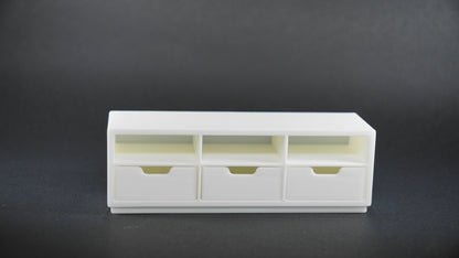 1:12 Scale Dolls House Miniature - IKEA-Inspired TV Stand / Drawer Unit