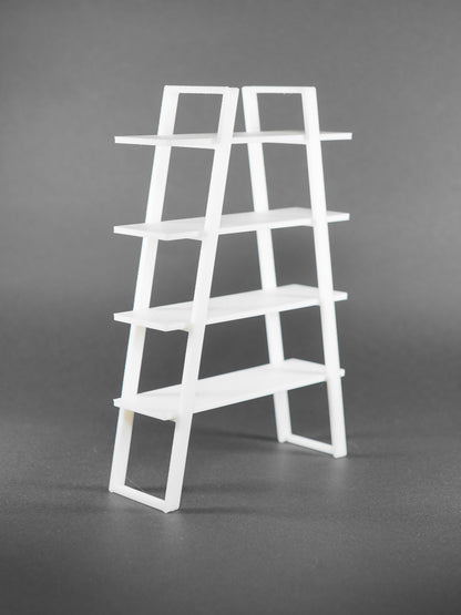 1:12 Scale Dolls House Miniature – IKEA-Inspired Ladder Shelf / Display Unit