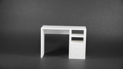 1:12 Scale Dolls House Miniature – IKEA-Inspired Office Computer Desk/Table