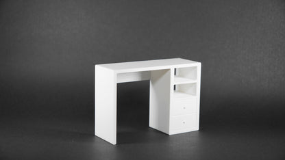 1:12 Scale Dolls House Miniature – IKEA-Inspired Office Computer Desk/Table