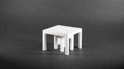 1:12 Scale Dolls House Miniature - IKEA-Inspired Lack Coffee & Small Table Set