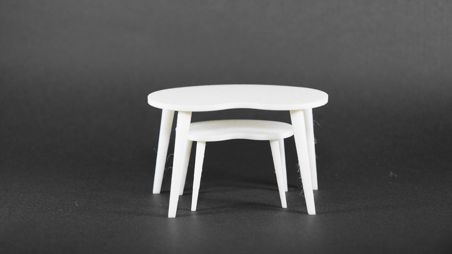1:12 Scale Dolls House Miniature - IKEA-Inspired Coffee & Small Table Set