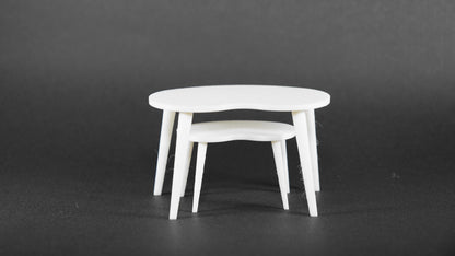 1:12 Scale Dolls House Miniature - IKEA-Inspired Coffee & Small Table Set